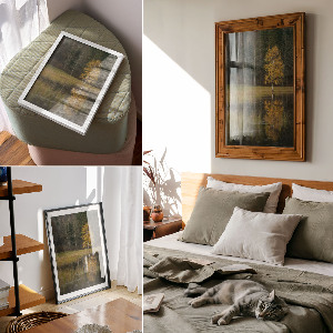 Retro plagát Jesenná krajina