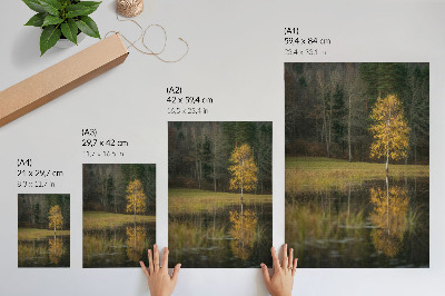 Kunstdruck leinwand Herbstlandschaft