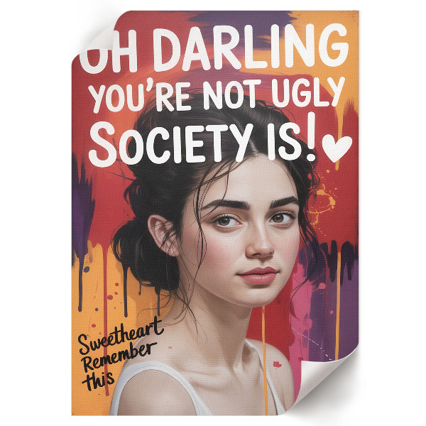 Plagát do obývačky Motivačný portrét