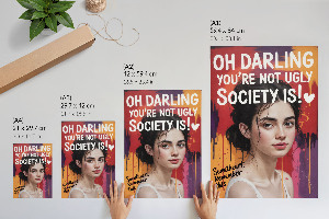 Plagát do obývačky Motivačný portrét