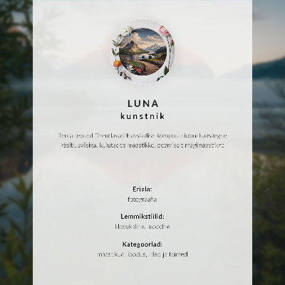 Poster kunstdruck Berglandschaft