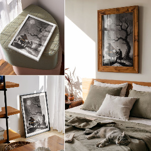 Poster na stenu Nočná hudba