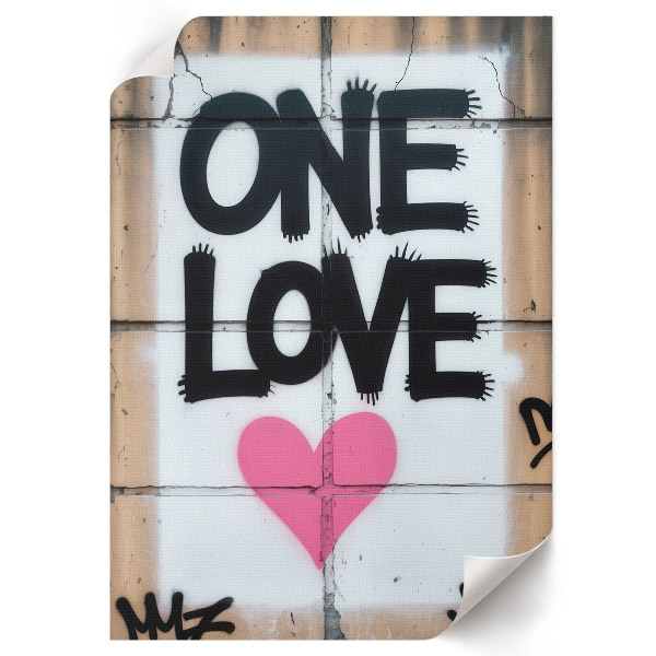 Poster na stenu Láska graffiti