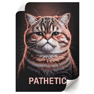 Poster kunstdruck Erbärmlich - Katze