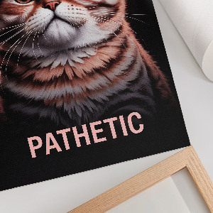 Poster kunstdruck Erbärmlich - Katze