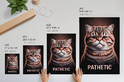 Poster kunstdruck Erbärmlich - Katze