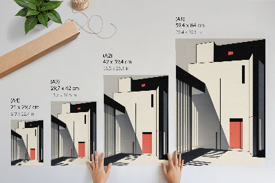 Poster auf leinwand Minimalismus der Architektur