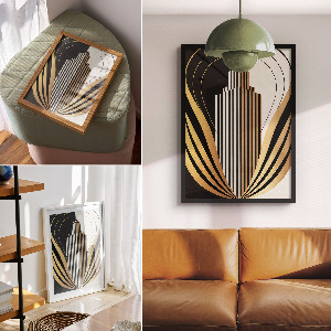 Retro plagát Art deco