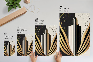 Retro plagát Art deco