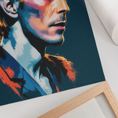 Kunstdruck poster Farbenfrohes Porträt