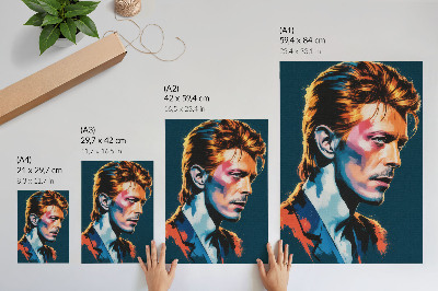 Kunstdruck poster Farbenfrohes Porträt
