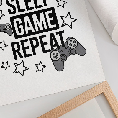 Retro poster Gaming-Text
