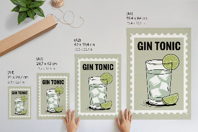 Poster kunstdruck Gin Tonic