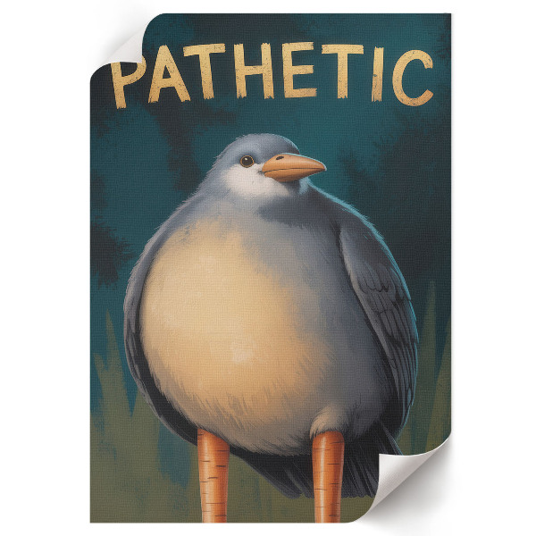 Kunstdruck poster Erbärmlich - Vogel
