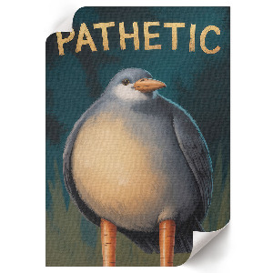 Kunstdruck poster Erbärmlich - Vogel