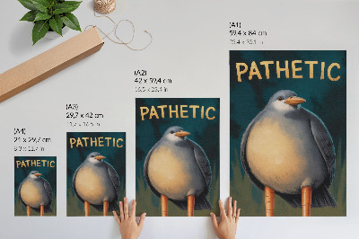 Kunstdruck poster Erbärmlich - Vogel