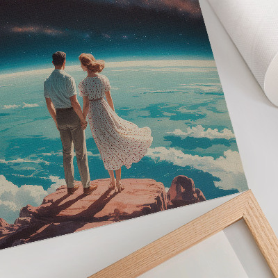 Retro poster Kosmische Liebe