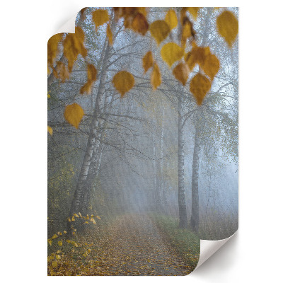 Poster leinwand Herbstwald