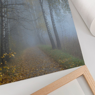 Poster leinwand Herbstwald