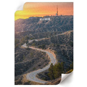 Retro plagát Hollywoodska krajina