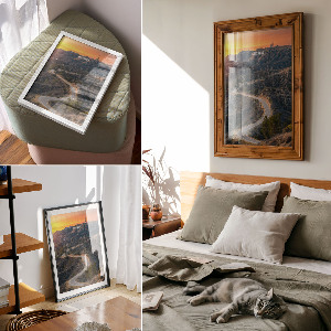 Retro plagát Hollywoodska krajina