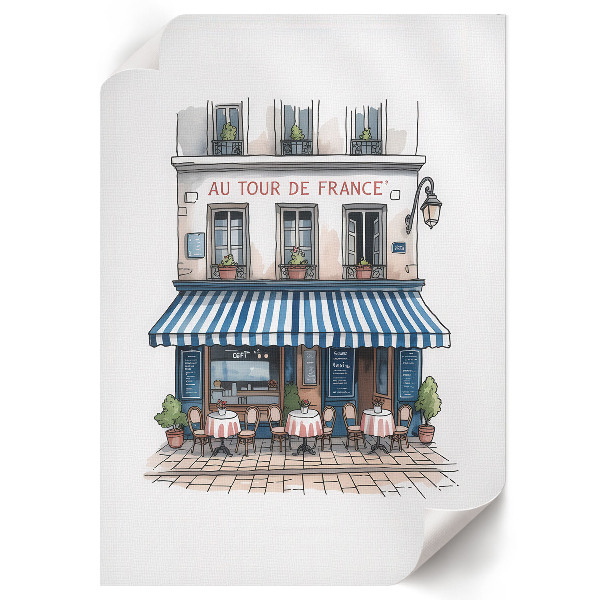 Retro poster Französisches Café