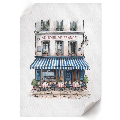Retro poster Französisches Café