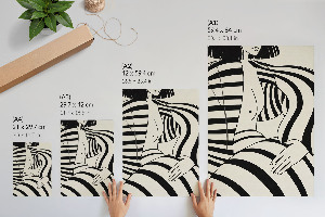 Plagát do izby Geometrický portrét