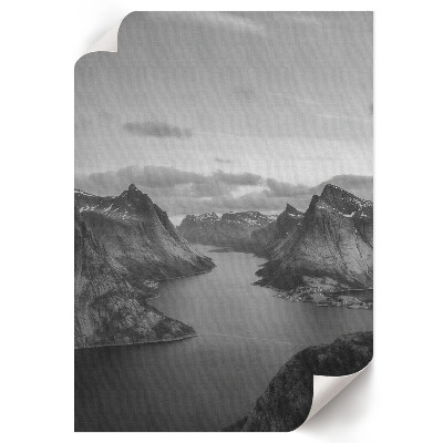 Poster kunstdruck Berglandschaft