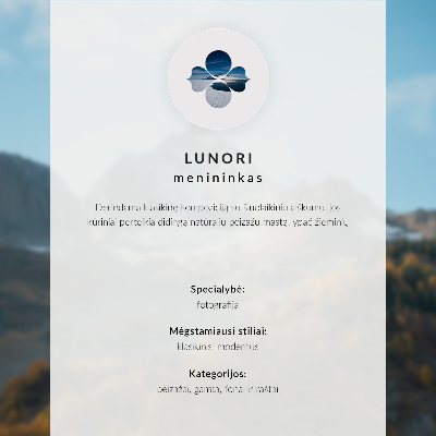 Poster kunstdruck Berglandschaft