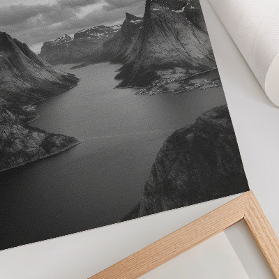 Poster kunstdruck Berglandschaft