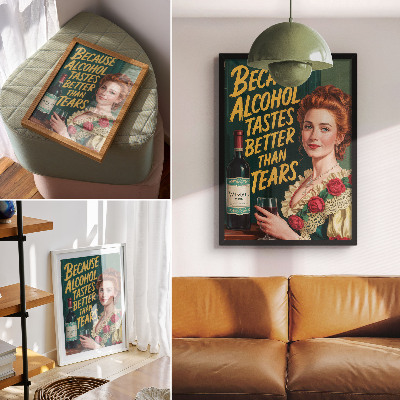Kunstdruck poster Jahrgangswein