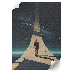 Poster kunstdruck Weltraumreise