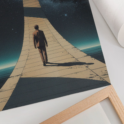 Poster kunstdruck Weltraumreise