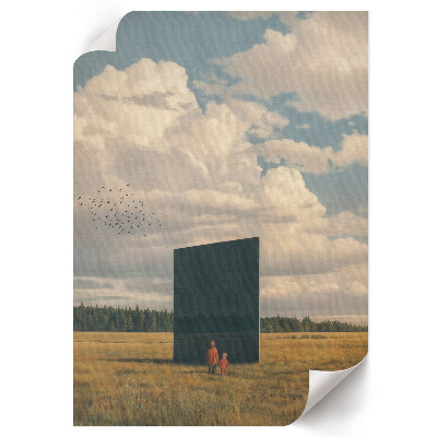 Wand poster Geheimnisvoller Monolith
