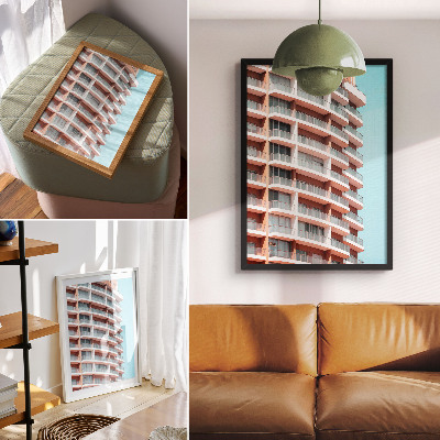 Kunstdruck poster Modernes Gebäude