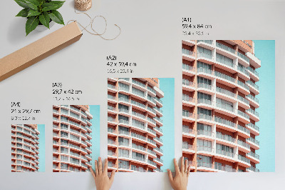 Kunstdruck poster Modernes Gebäude