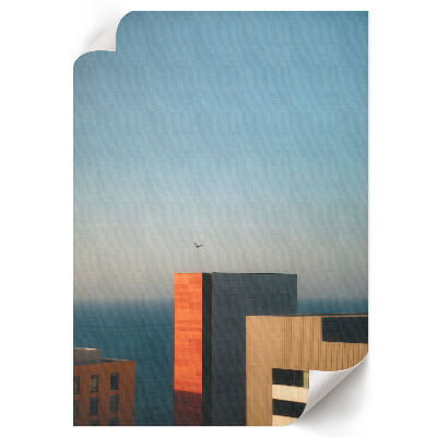 Kunstdruck leinwand Stadt und Meer