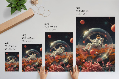Kunstdruck poster Weltraumabenteuer