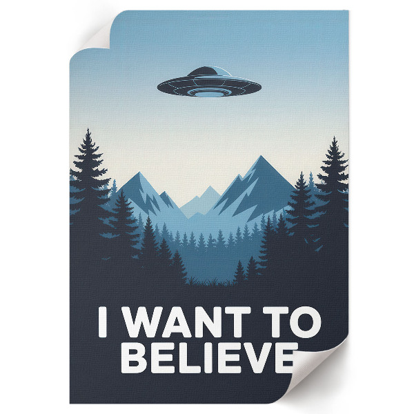 Plagát do obývačky Plagát s UFO