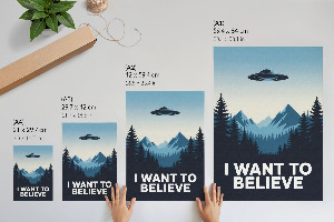 Plagát do obývačky Plagát s UFO