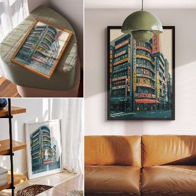 Kunstdruck leinwand Stadtlandschaft