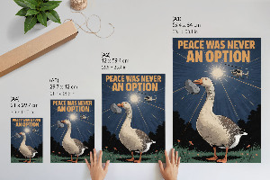 Retro poster Gänseplakat