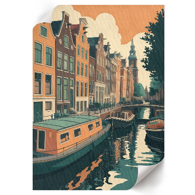 Kunstdruck poster Stadtkanal