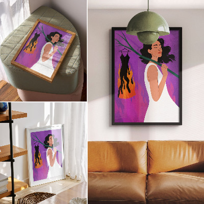 Bilder poster brennende Kleidung
