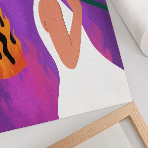 Poster na stenu Horiace oblečenie