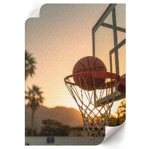 Poster kunstdruck Basketballspiel