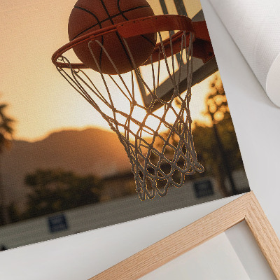 Poster kunstdruck Basketballspiel