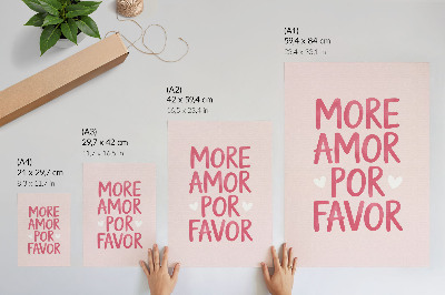 Kunstdruck poster Liebestext