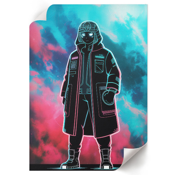 Retro plagát Kreslená postavička